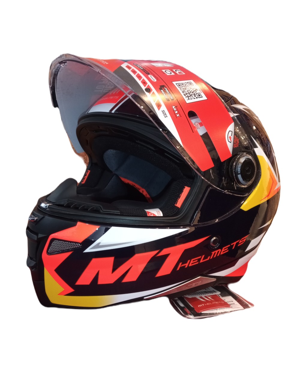 Casco Moto Mt Revenge 2 Acosta A37 Azul Brillo Integral