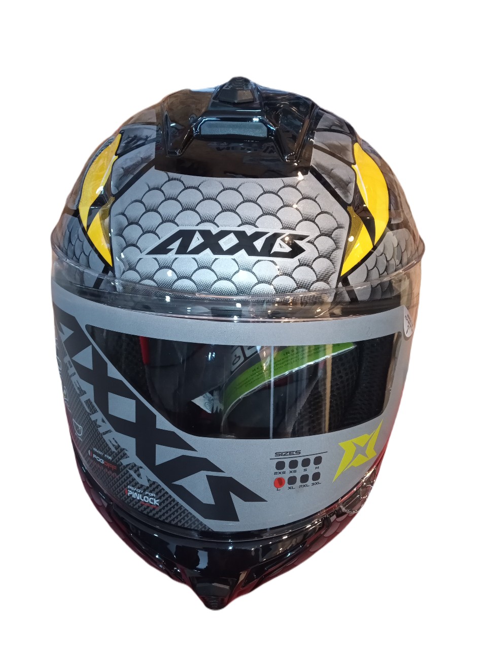 Casco Moto Integral Axxis Draken Nahesa A2 Gris Brillo